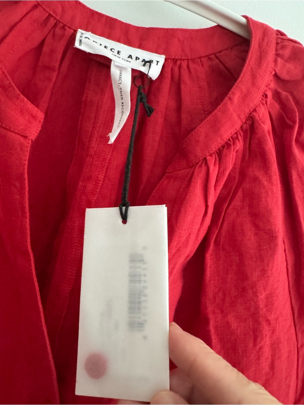 Apiece Apart Red Button-Front Maxi Dress - Picture 3 of 5